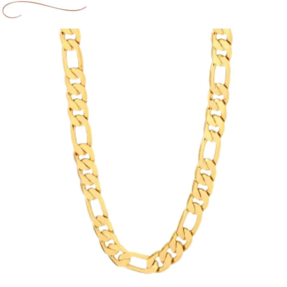 Corrente Elo Grumet 3X1 Banhada A Ouro 18K
