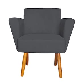 Poltrona Dora Sued Grafite D`classe Decor