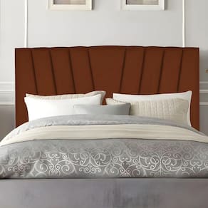 Cabeceira Solteiro Cama Estofada 90 Cm Lile Veludo Terracota