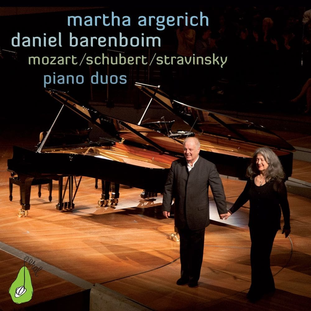 Duos de piano em CD de Argerich Martha e Barenboim Dani