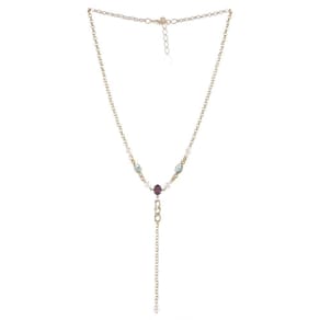 Colar Armazem Rr Bijoux Gravatinha Cristais Coloridos