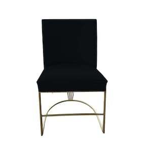 Cadeira Toquio Base De Ferro Tubo Redondo Compose Sued Preto Com Corano Nozes D`classe Decor