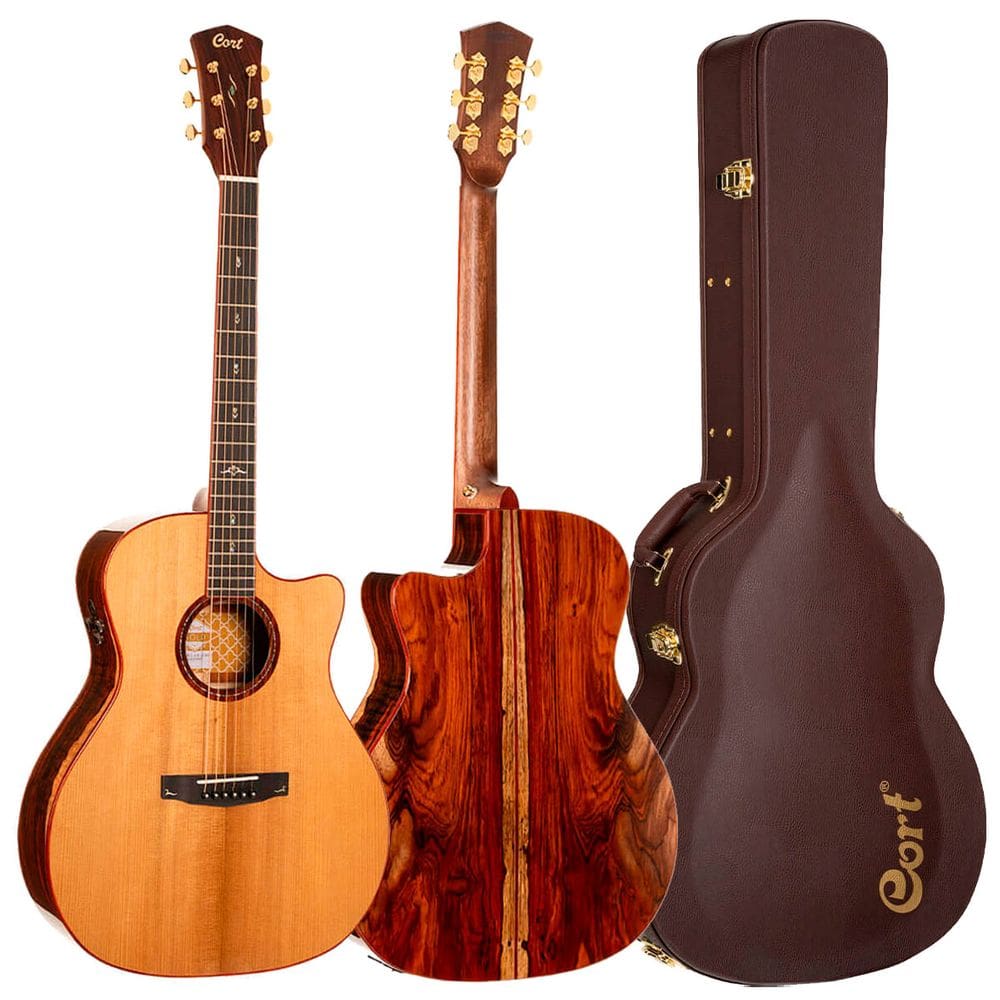 Violão Elétrico Cort Gold Grand Auditorium A10 Cocobolo C/ Case