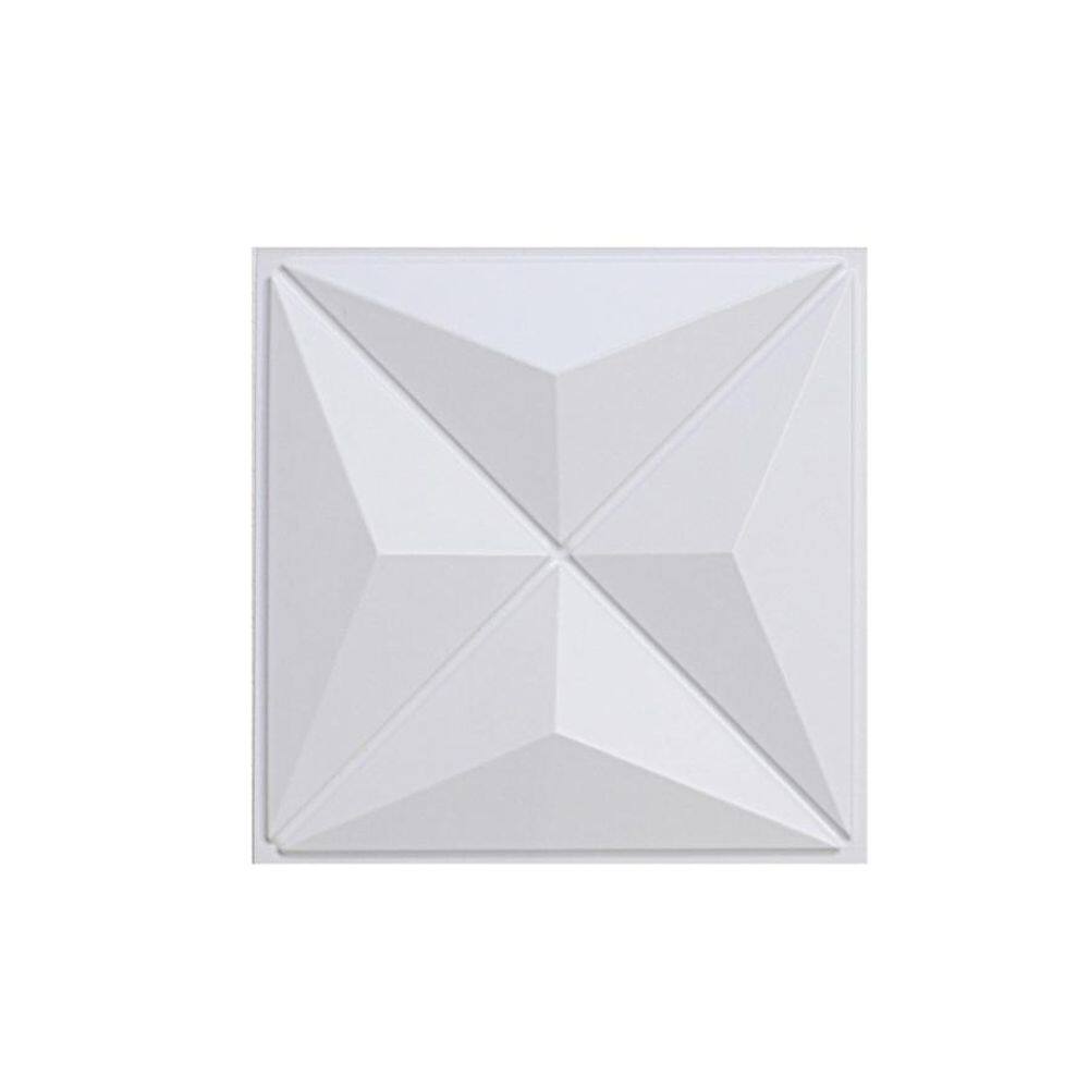 Kit 40 Placas Pvc 3D Revestimento De Parede Estrelar 25 Cm