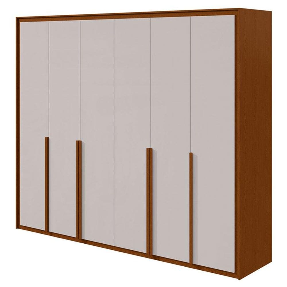 Guarda Roupa Casal Imperatore 6 Portas Frassino Off White – Lopas