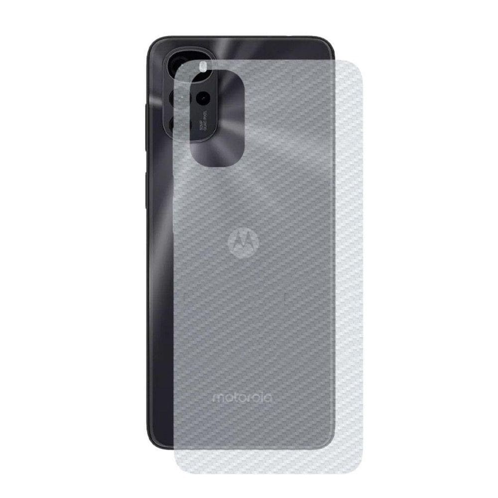 Película Traseira De Fibra De Carbono Para Motorola Moto G22