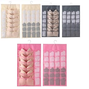 Cabide Organizador 36 Bolsos Dupla Face Porta Sutia Joias Objetos Closet Guarda Roupa Multi Divisorias Papelaria Multius