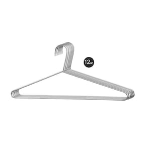 Cabide Aço Cromado Lavanderia Loja Roupa Resistente 12un