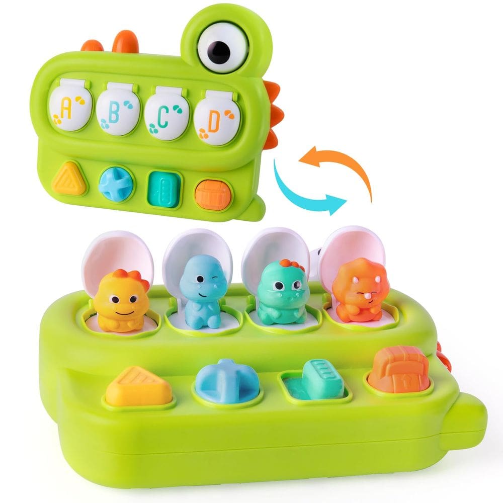 Dinossauro de causa e efeito do brinquedo de desenvolvimento Tovol Zerky