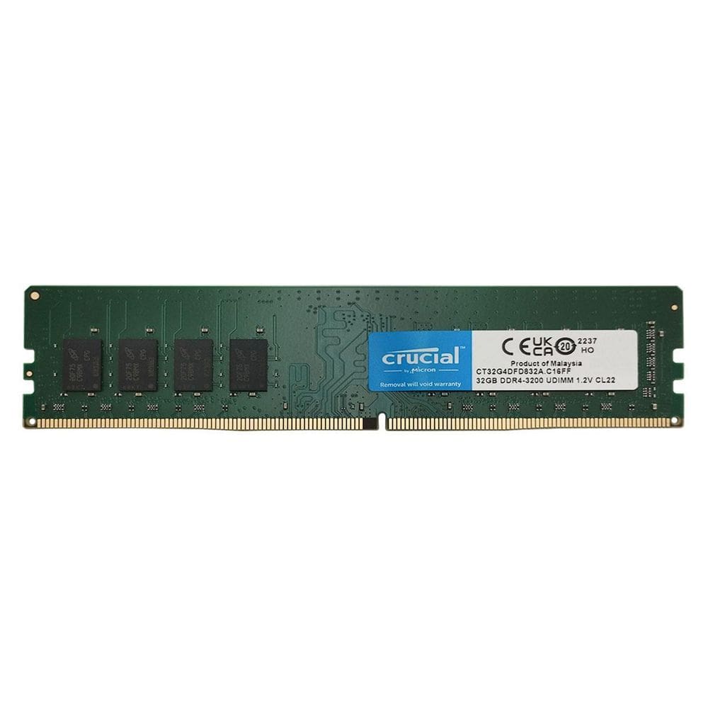 Memória 32Gb Crucial, Ddr4, 3200Mhz, Cl22 - Ct32G4Dfd832A