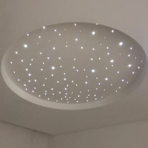 Kit Fibra Ótica 250 Branco Misto Noite Estrelado Quarto Teto
