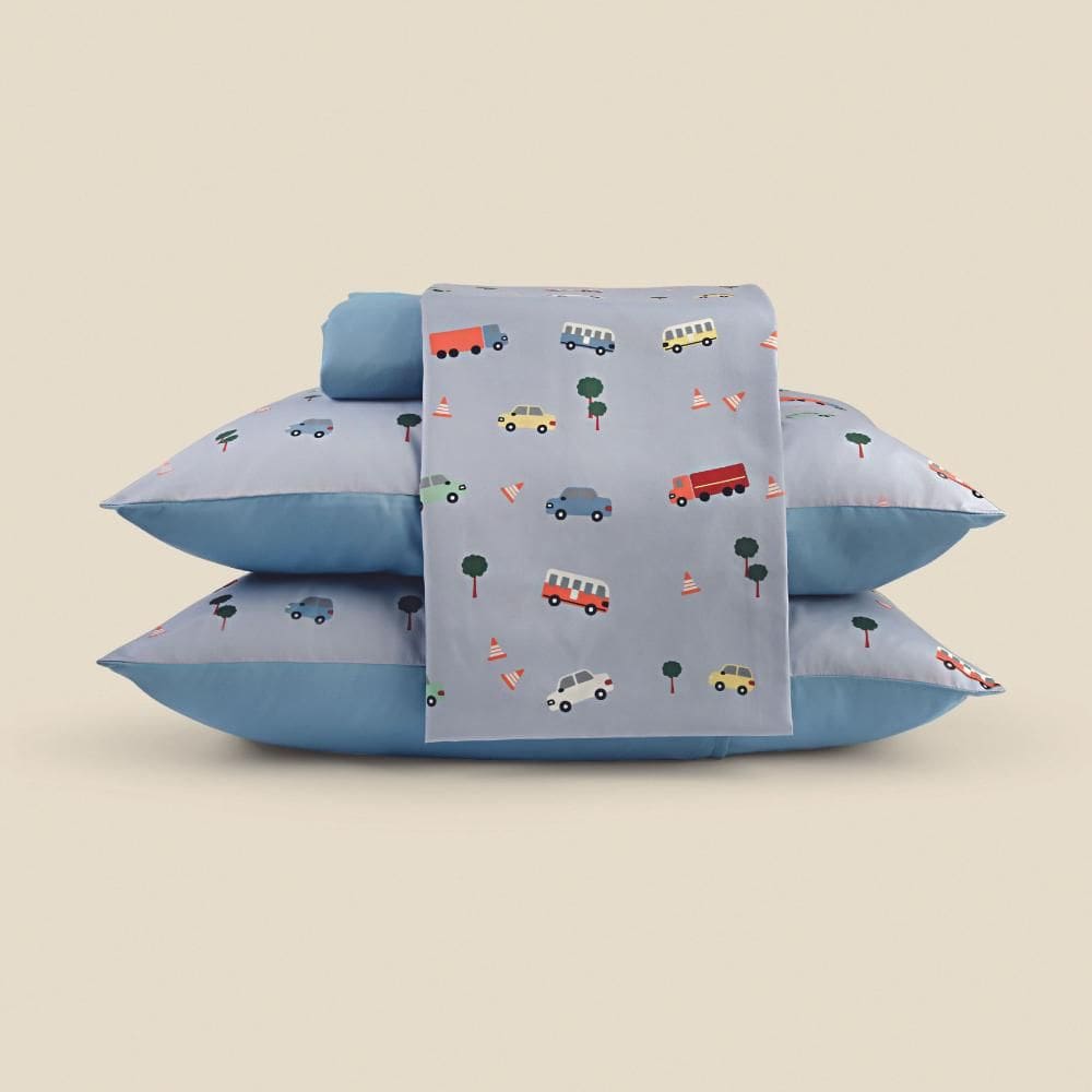 Jogo de Cama Carrinhos Microfibra - A\\BABY