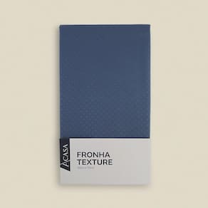 Fronha Texture Microfibra Azul - A\CASA