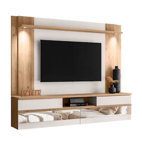 Painel Tv 75 Polegadas Flórida 200 cm Espelho Luminária LED