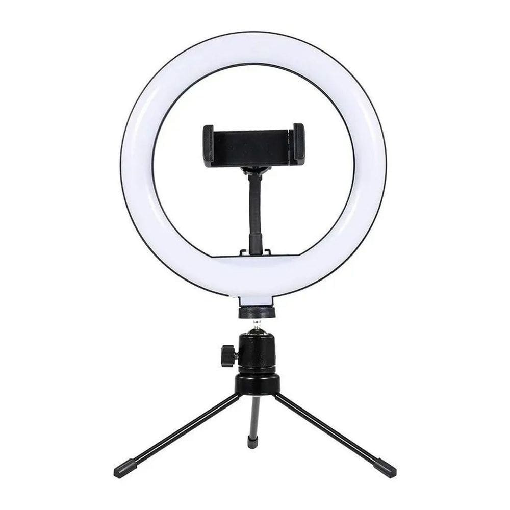 Ring Light Lampada Luz Led Iluminador Anel 16Cm 6 Pol Tripé