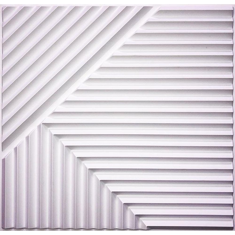 Kit 24 Placas Decorativas 3D Revestimentos 0,5Mm Ripado
