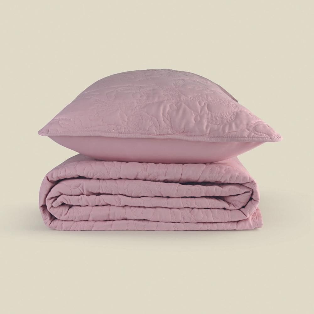 Kit Colcha Flower Rosa - A\\CASA