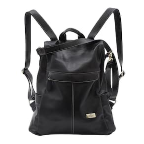 Mochila Karina Lima Em Couro Preto