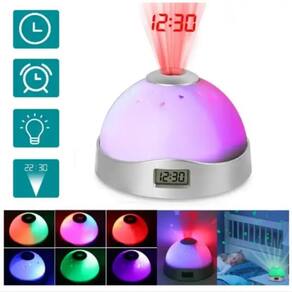 Relogio Projetor Luminaria Ceu Estrelado Despertador Infantil Abajur Luz Noturna Galaxia Astronauta Led