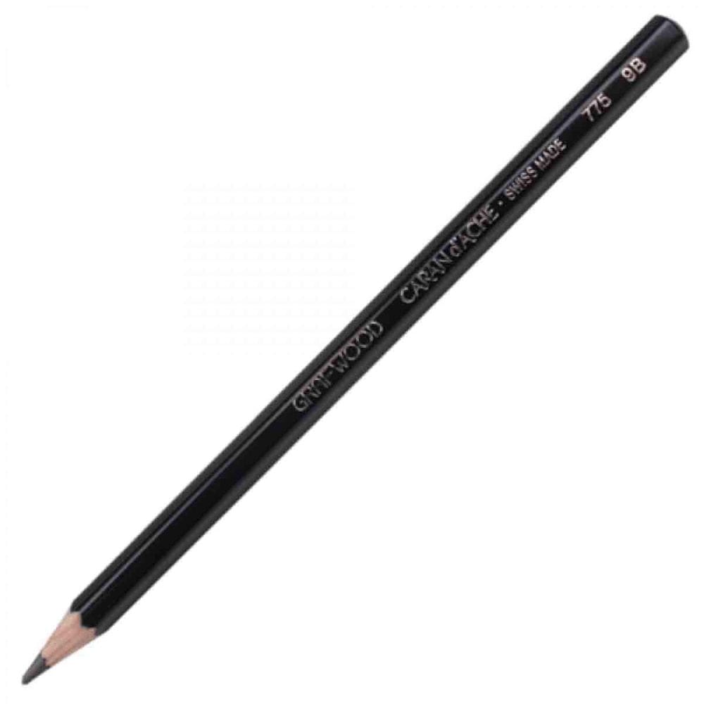 Lapis Grafite Graduado Grafwood 775 Caran D Ache 9B