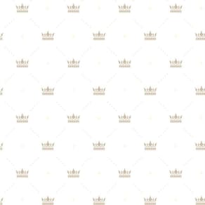 Papel Parede Coroa Bege Fundo Branco Bebe Infantil Adesivo