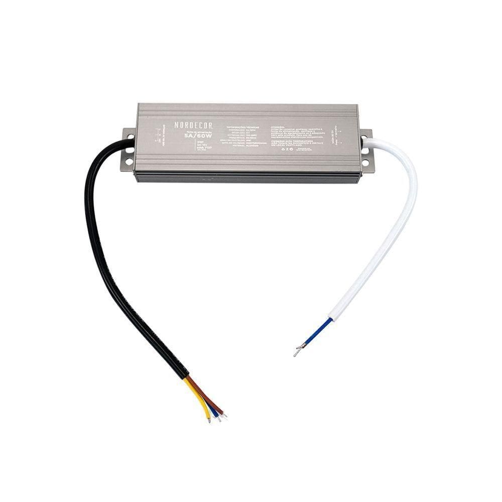 Fonte De Alimentação Nordecor Ip67 5a - 60w 12v Bivolt Unica 7137