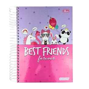 Caderno Espiral Universitário 16 Matérias Show Masculino/Feminino 256 Folhas Capa Dura Tilibra