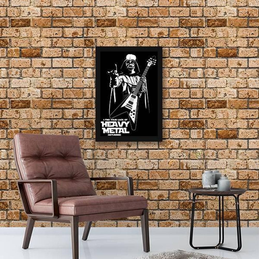 Quadro Decorativo Darth Vader Heavy Metal