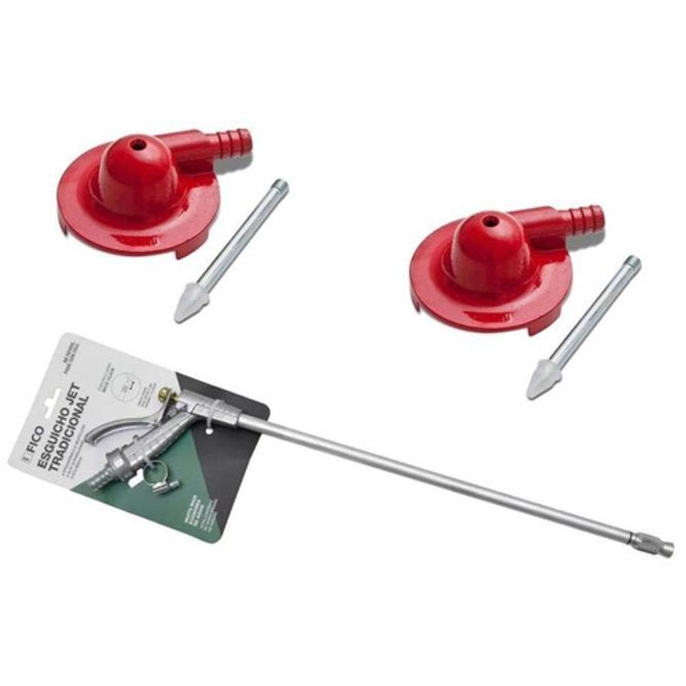 Kit 2 Aspersores Irrigação Chuvisco + Esguicho Jet Gatilho