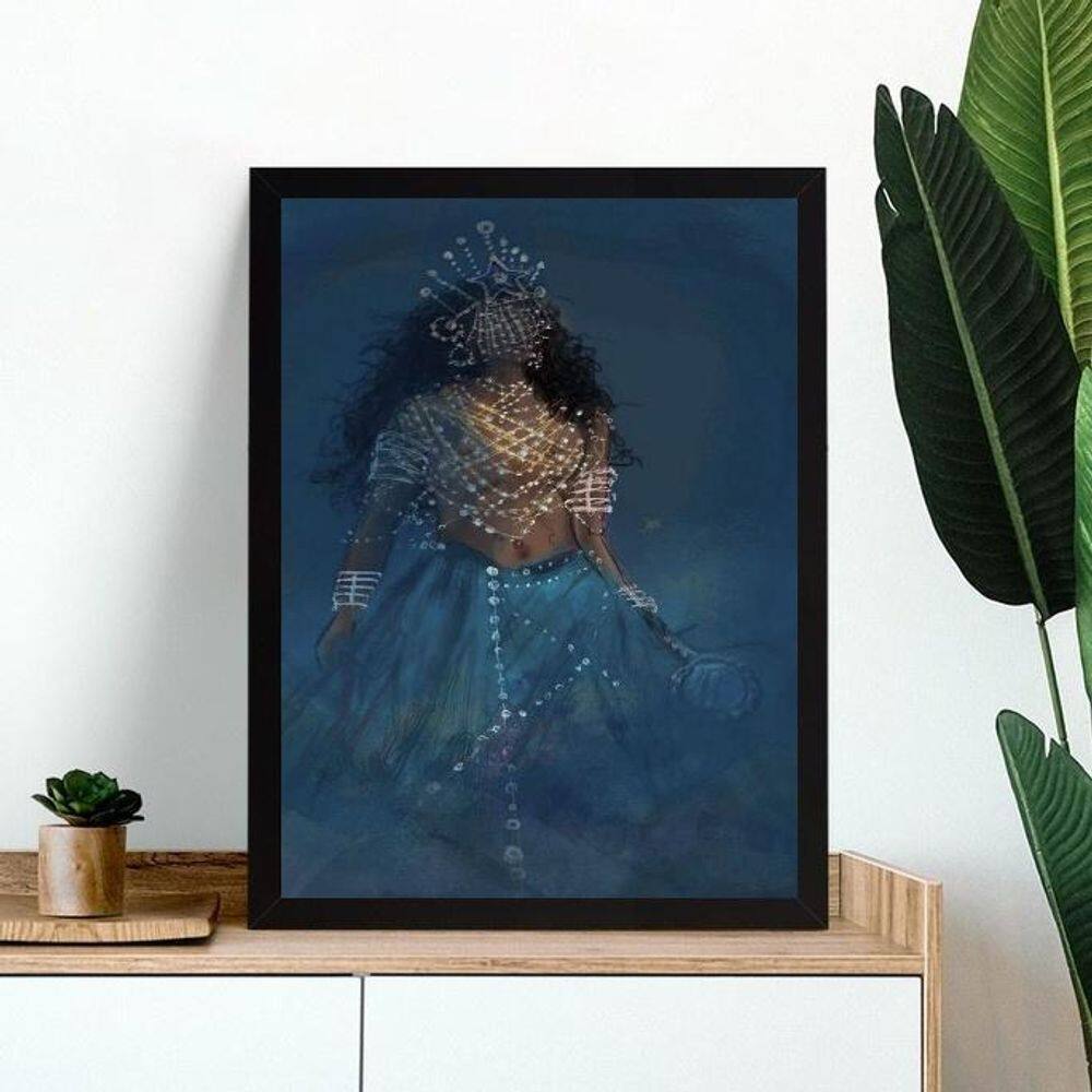 Quadro Decorativo Artístico Iemanjá 33X24Cm