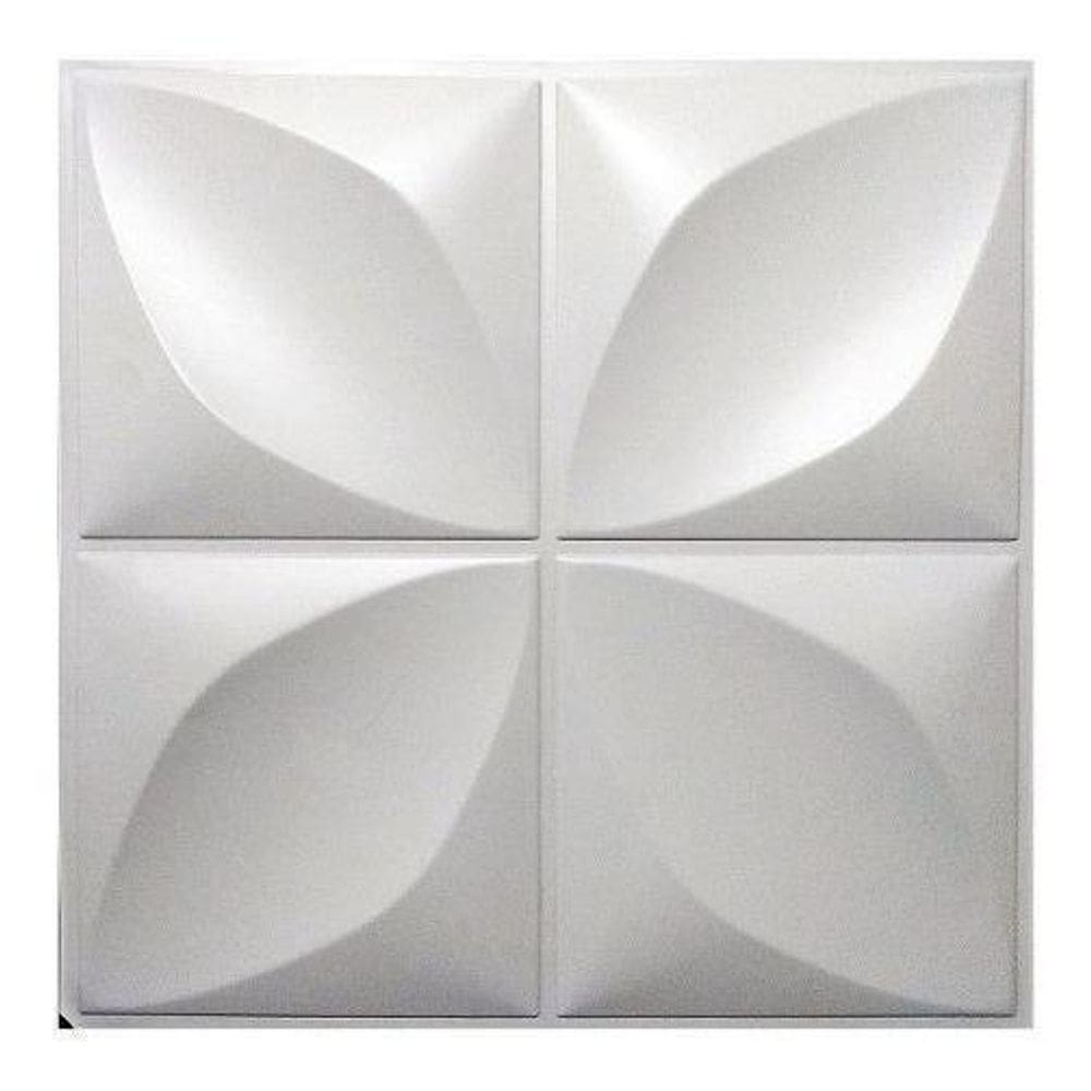 Kit 15 Placas Pvc 3D Revestimento De Parede Petalas 25 Cm