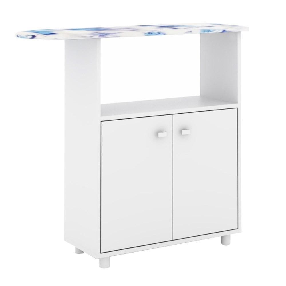 Balcão Com Tábua De Passar 2 Portas Tp3050 Branco - Tecno Mobili