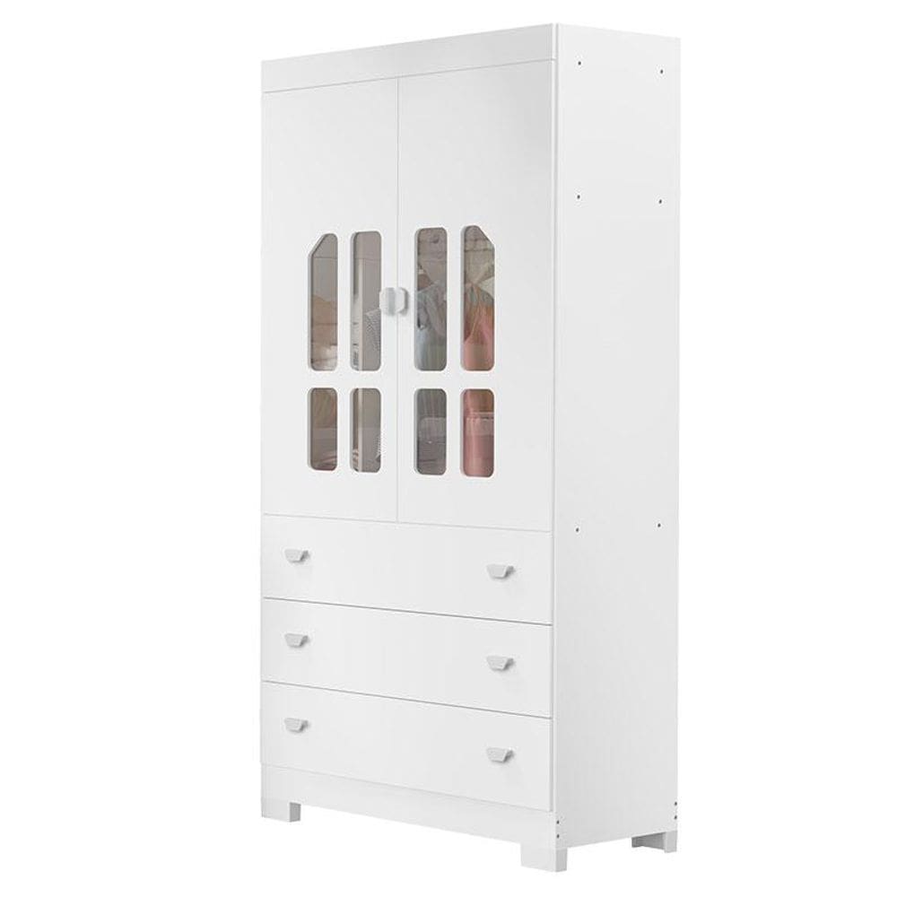 Guarda Roupa Infantil Katatau 2 Portas Branco- Reller