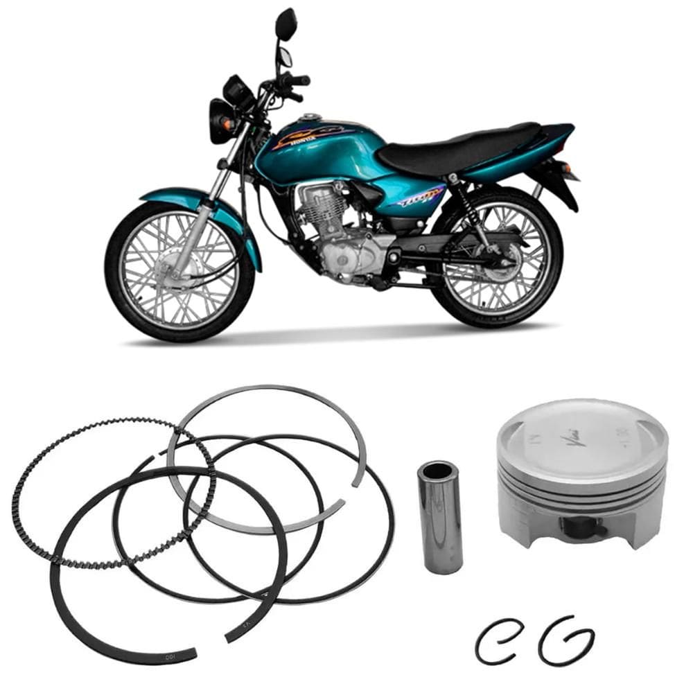 Kit Pistão Anel 3.00 59,50mm CG 125 XLR 125 Vini Controlflex