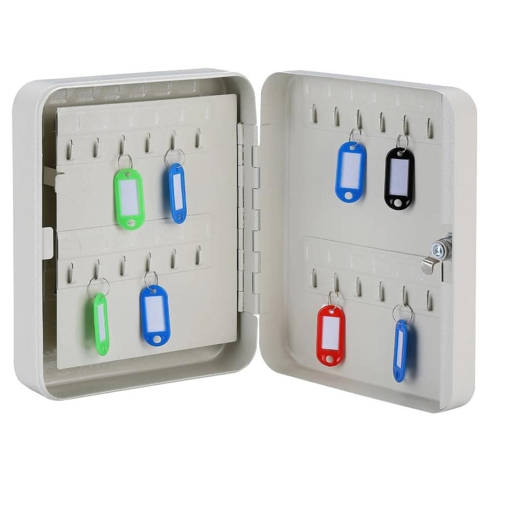 Porta Chaves Armario Claviculario 48 Chaves Ferro Cofre Organizador Profissional Empresarial Kit Fixador Parede