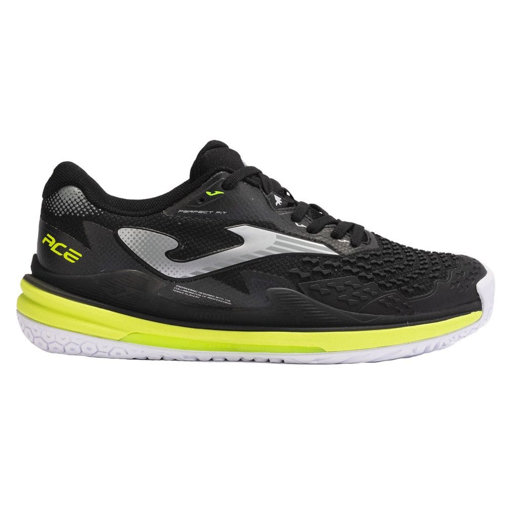 Tênis Joma Ace Clay Preto e Prata Masculino