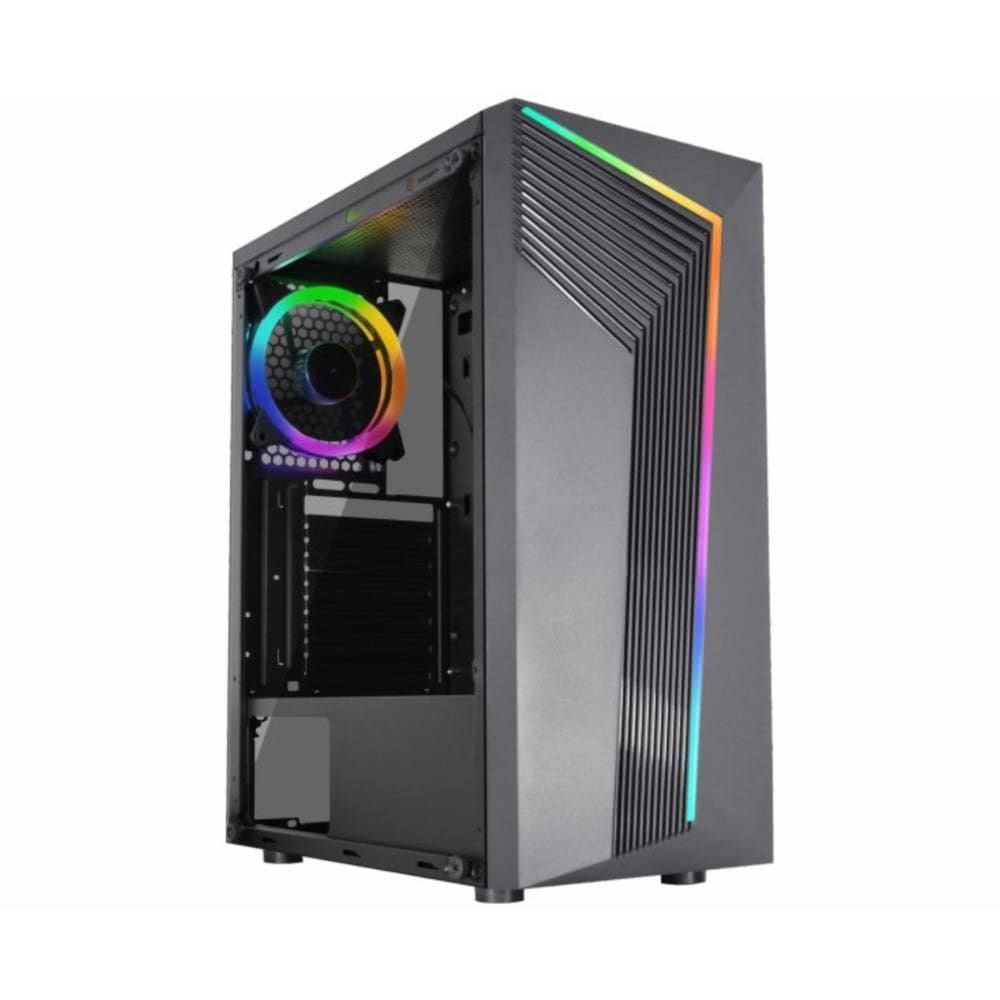 Gabinete K-Mex Yaiba 4 10Aa, Lateral Em Vidro - Preto