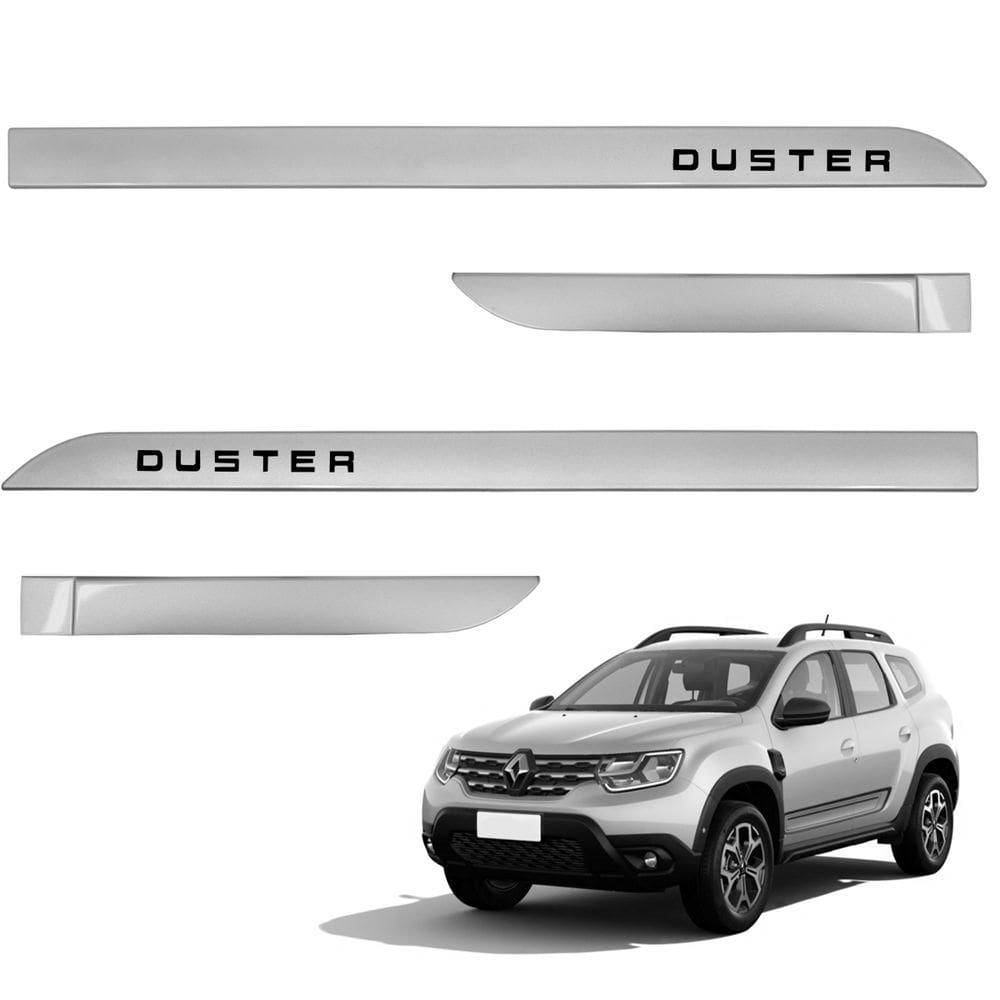Jogo De Friso Lateral Duster 2012 A 2024 Prata Etoile