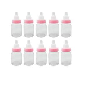Kit 50 Mini Mamadeira Lisa Rosa Para Lembrancinha