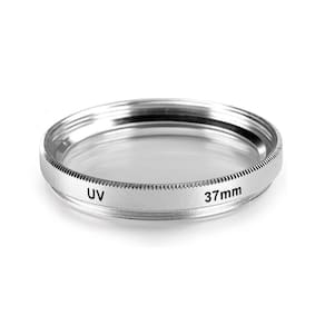 Filtro Fox Uv 37Mm Para Filmadoras  Prata