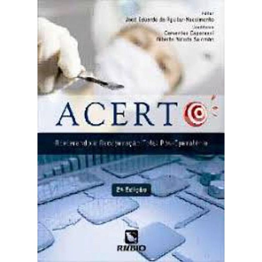Livro Acerto Acelerando A Recuperação Total Pós-Operatoria