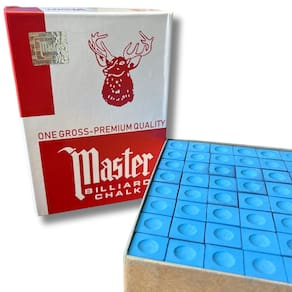 Giz Profissional para Bilhar Sinuca Tweetn Master Premium Quality Azul Caixa 144 un