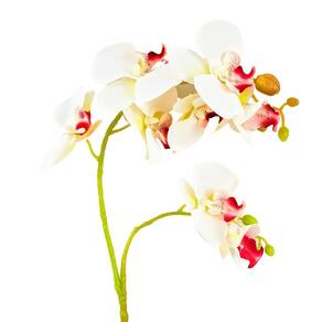 Orquídea Branca E Vermelha 3D 68X13Cm Planta Artificial