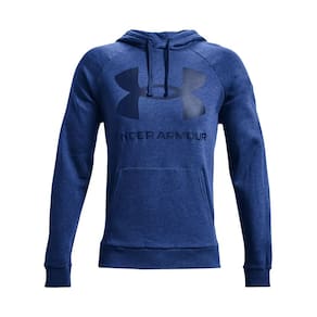 Blusa Under Armour Rival Fleece Big Logo Azul Masculino