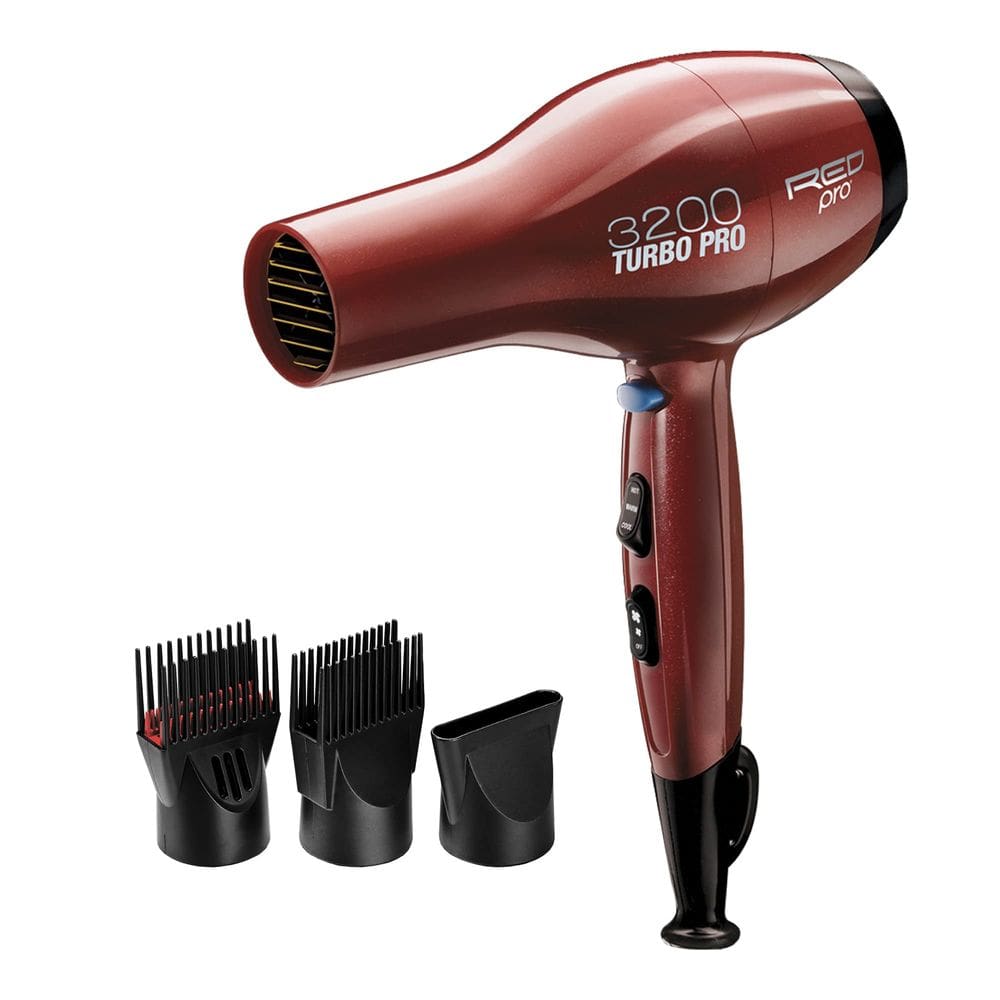 Secador de cabelo RED PRO 3200 Turbo Pro Detangler AC 3200W