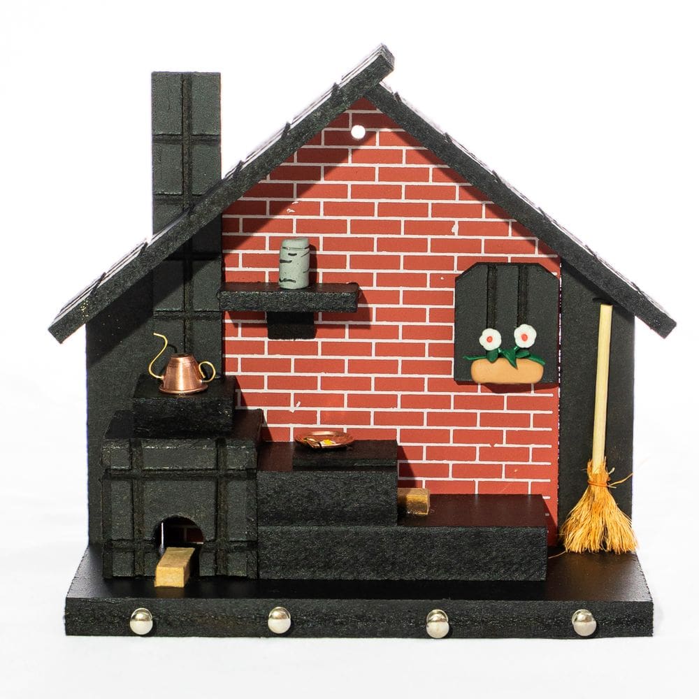 Porta Chaves de Parede Casinha Mineira Artesanal G Telha