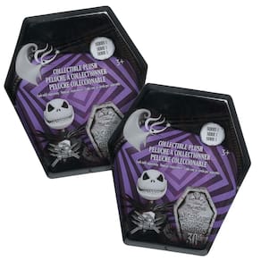 Brinquedo de pelúcia Just Play The Nightmare Before Christmas, da Disney Tim Burton, pacote com 2