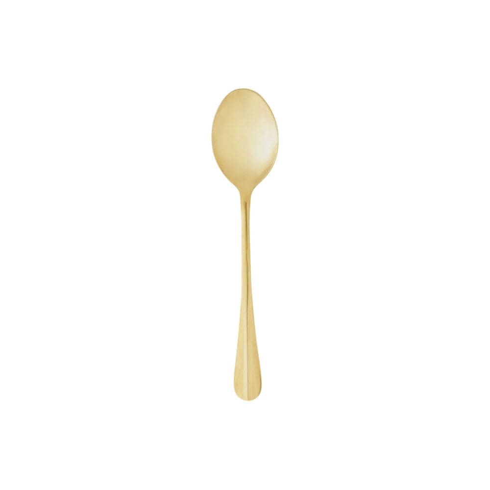 Colher Dourada Servir Arroz Salada Aço Inox Positano