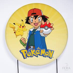 Painel Decorativo para Festa 1,30x1,30 metros Vesti Fácil com Elástico Pokemon - Fera Print