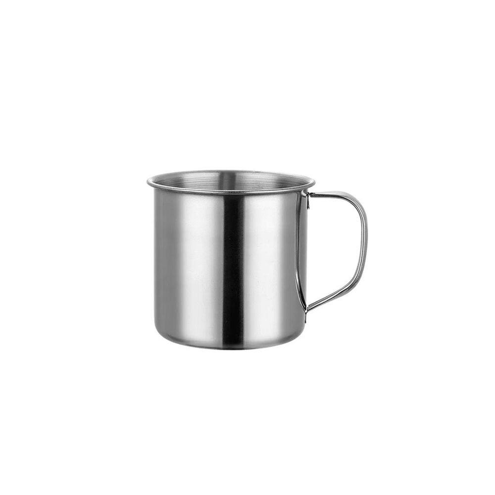 Caneca de Aço Inox Cafe Drink Bar Buffet Xicara 350ml